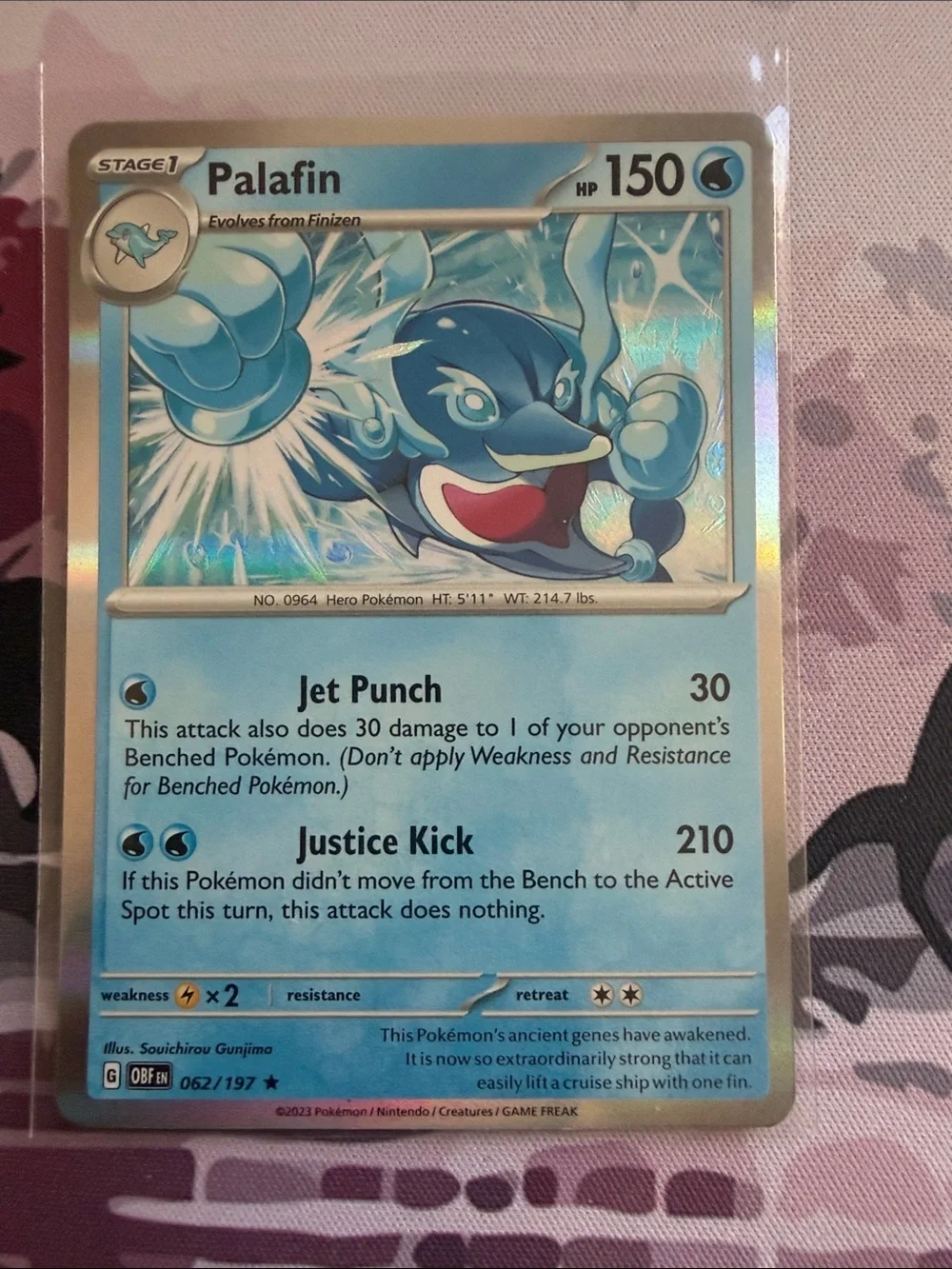 Finizen & Palafin Pokémon Evolution Reverse Holo Card Lot 🌊 4 Cards ✨5/$25✨